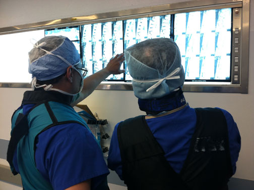 Dr. Morgan operates with the inventor of artificial disc replacement, Dr. Rudolph Bertagnoli